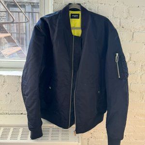 The Kooples Bomber Jacket - Navy (Large)